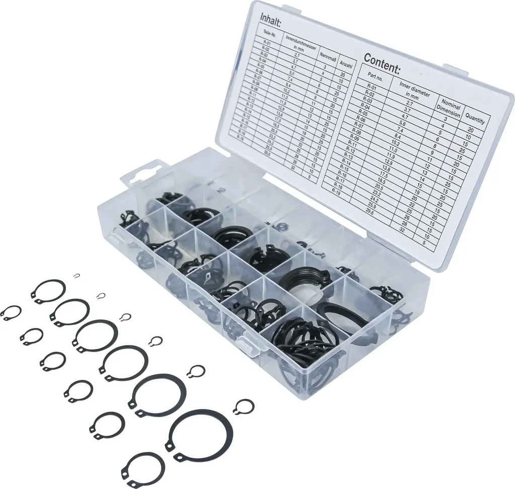 Außen-Seegering-Set, 300-teilig