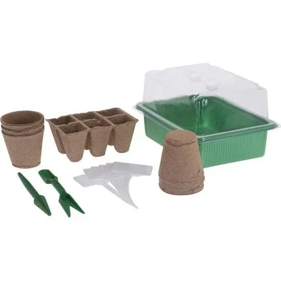 Pro Garden Kitchenplants / Grow Set 17-teilig - Pflanzen, Blumen, Kräuter - Anfänger / Kinder