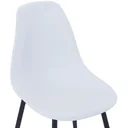 Esstischstühle 2tlg. PP weiß
