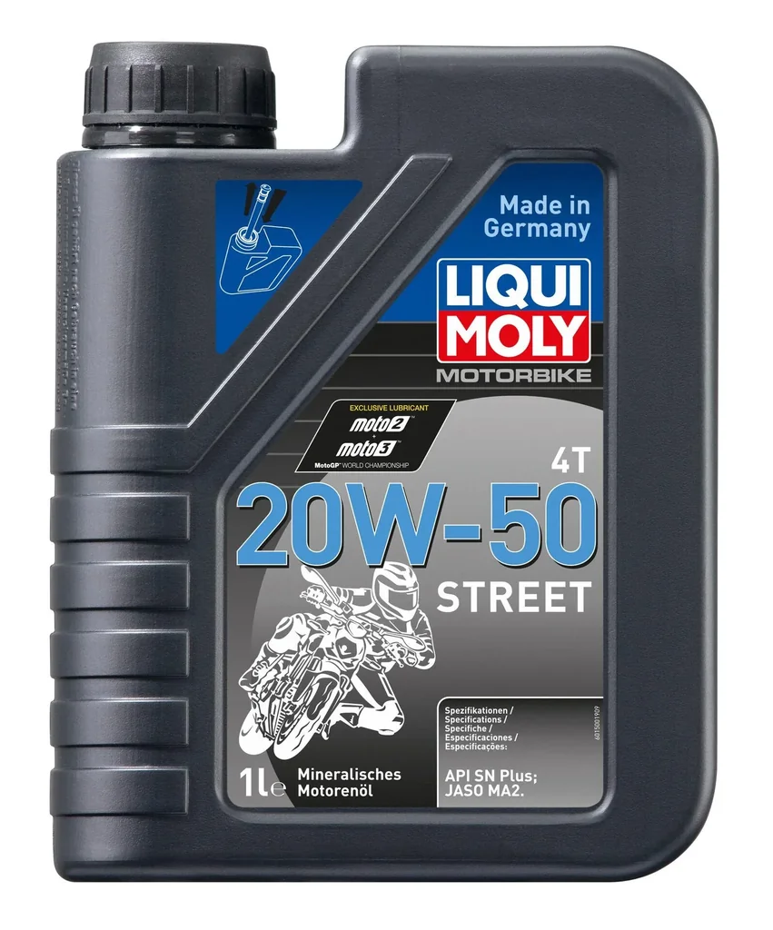 Motorbike 4T 20W-50 Street, Mehrbereichs-Motorenöl für 4-Takt-Motoren, 1 Liter