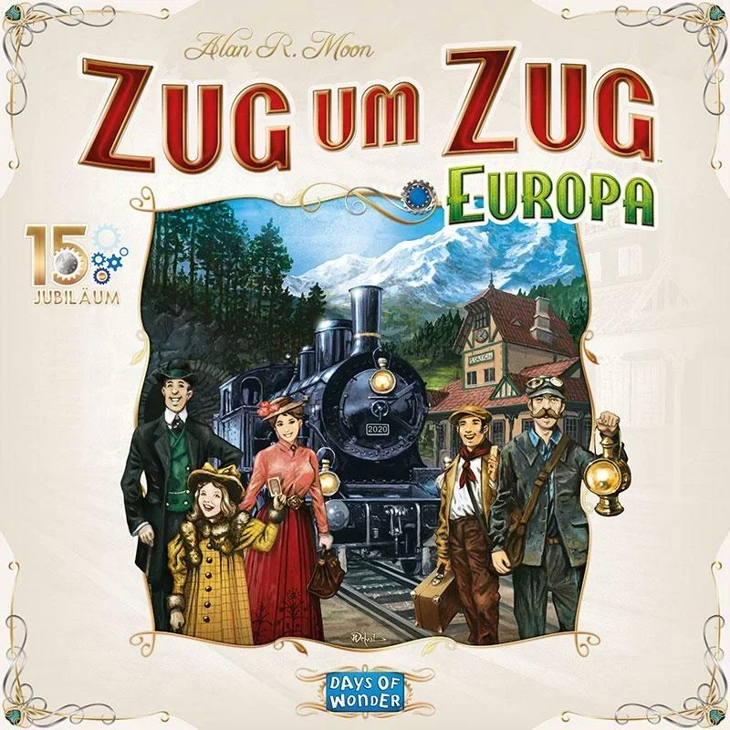 Gesellschaftsspiel Zug um Zug Europa 15. Jubiläum