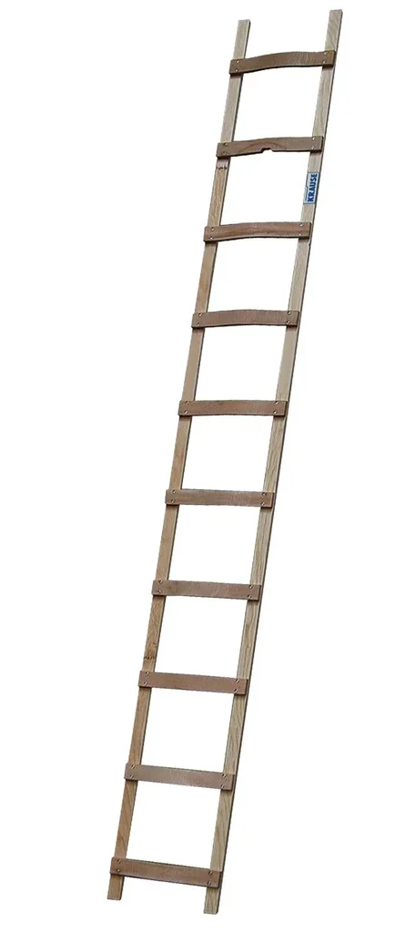 Dachleiter, 16 Sprossen, Holz - Breite 37 cm, Länge 450 cm