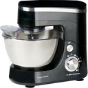 Küchenmaschine - 5-l-Edelstahlschüssel - 800 Watt - Schwarz/Silber - Rührbesen, Schneebesen und Knethaken - CY-617