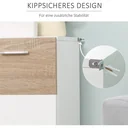 Badezimmerschrank Spiegelschrank Schminkspiegel wasserdicht weißer Lack MDF Platte Holz einfaches Design
