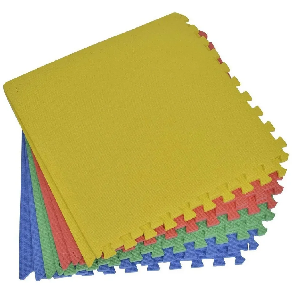 Puzzlematte Spielmatte Schutzmatte Set EVA 8 tlg bunt