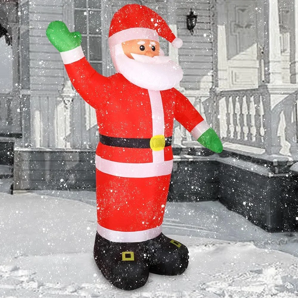 Weihnachtsmann aufblasbar XXL mit Beleuchtung 250 x 180 x 115cm