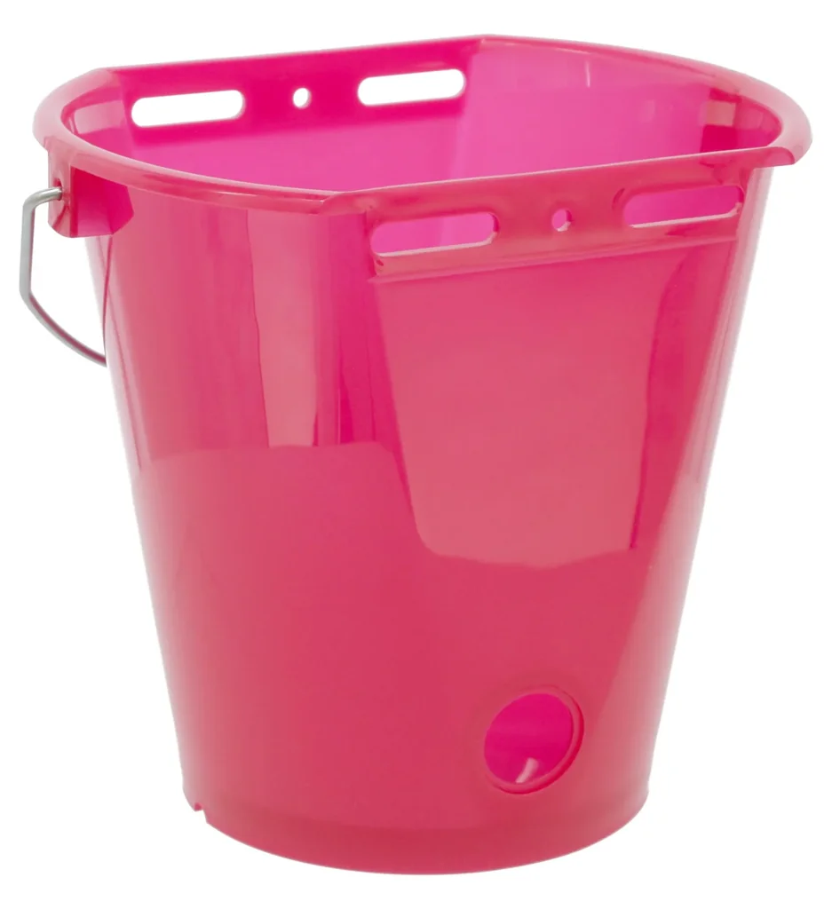 Kälber Tränkeeimer 8 l, rosa transparent mit Skala