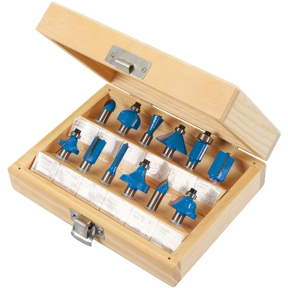 12-teiliger 8 mm TCT-Fräser-Satz