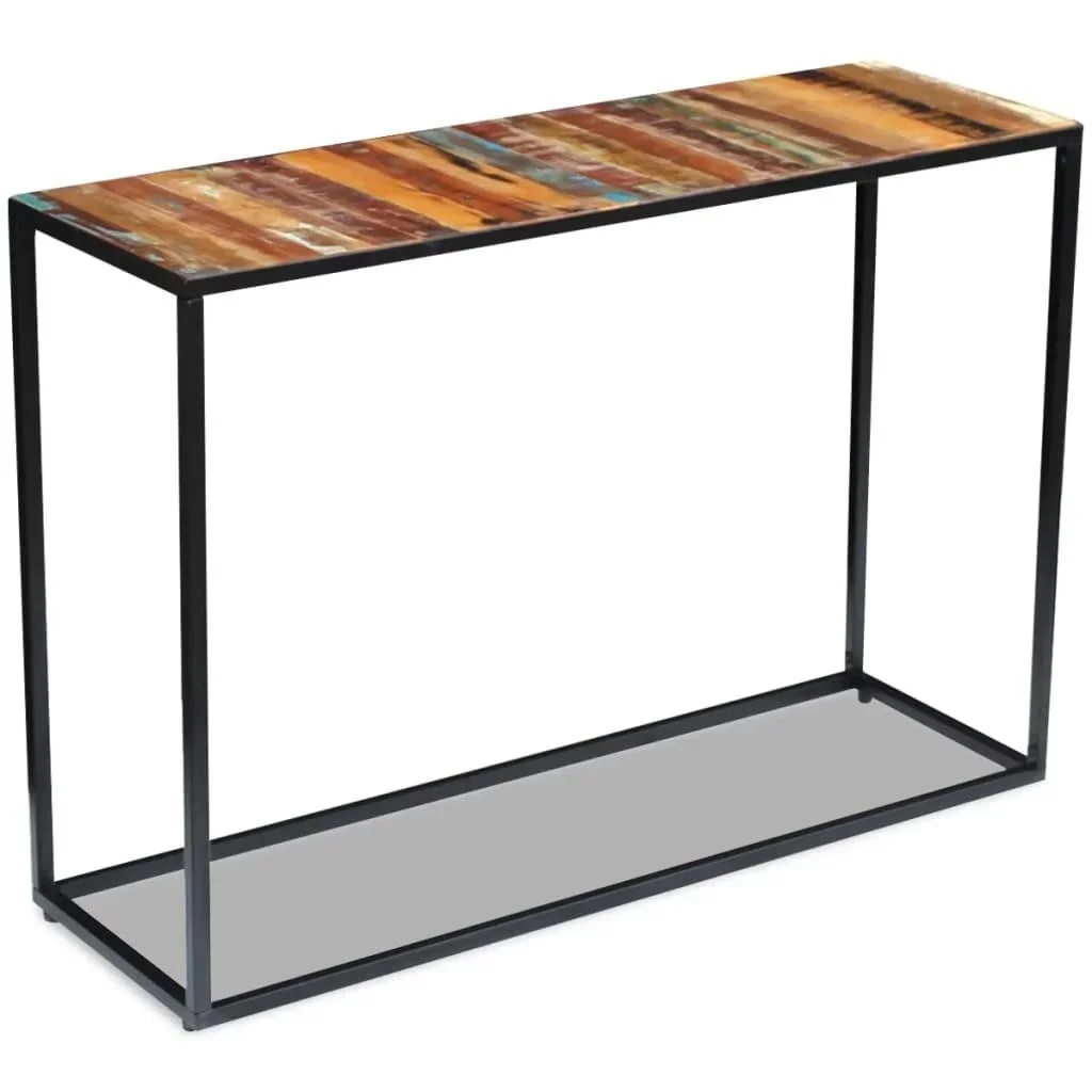 Wandtisch 110x35x76 cm aus massivem recyceltem Holz