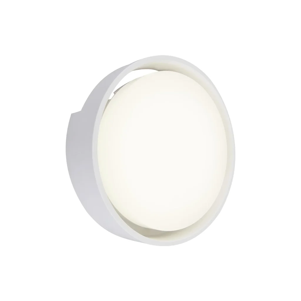 GENUA LED Außenwandleuchte, weiß, IP44, 18 Watt, 1.500 lm, 4.000 K