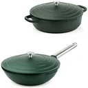 Performance Series Töpfe & Pfannen - Wokpfanne 28 cm + Bratpfanne 32 cm - Grün
