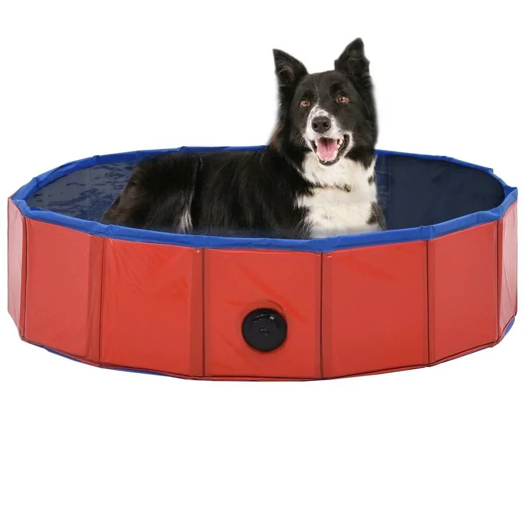 Zusammenklappbarer Hundepool 80x20 cm