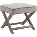 Fußhocker Sitzhocker Fußbank Sitzbank Chesterfield Polsterhocker Fußablage Samt grau 49,5 x 45 x 41 cm