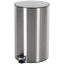 Abfalleimer mit Inneneimer silber/schwarz
