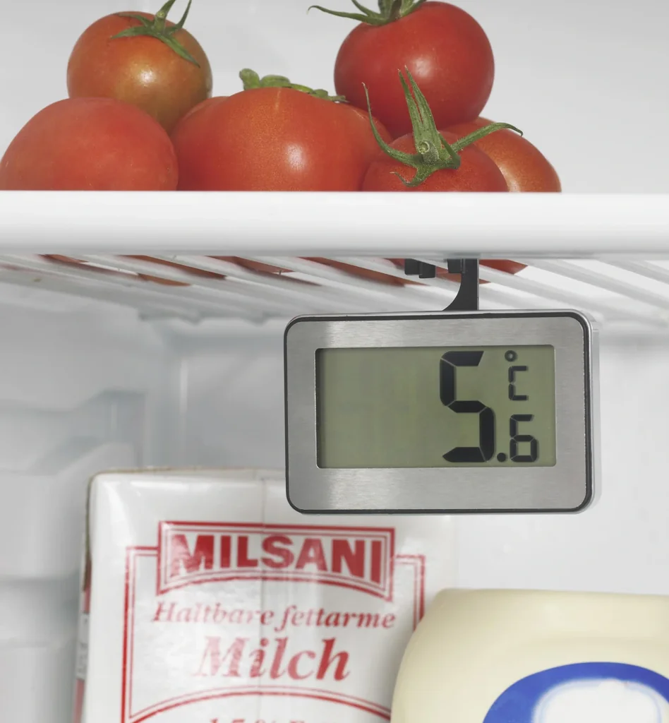 Digital Kühlschrank-Thermometer - misst von -20 bis +50 °C, Edelstahl