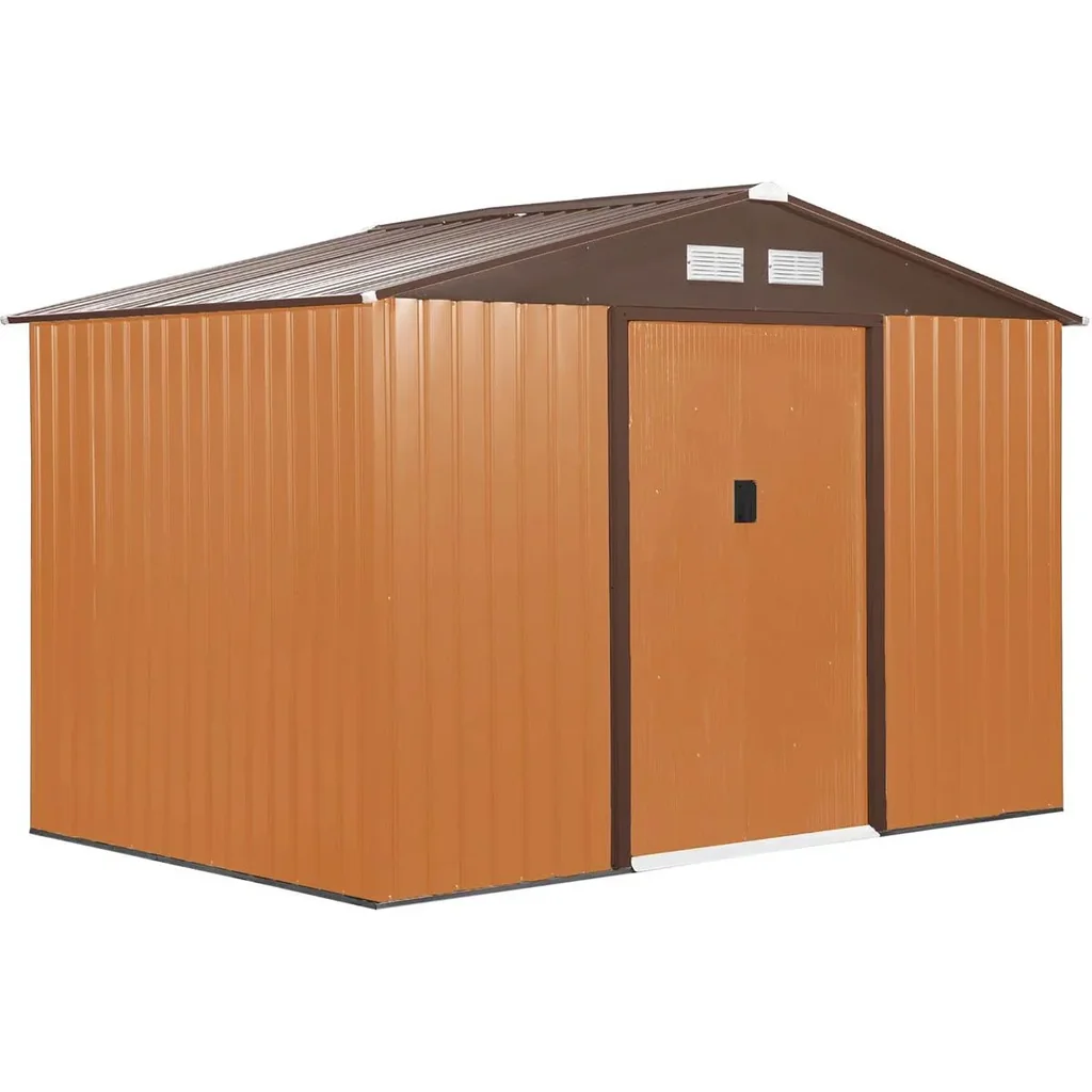 Werkzeugablage mit Grundplatte Metall Braun/Orange 277L x 195B x 192H