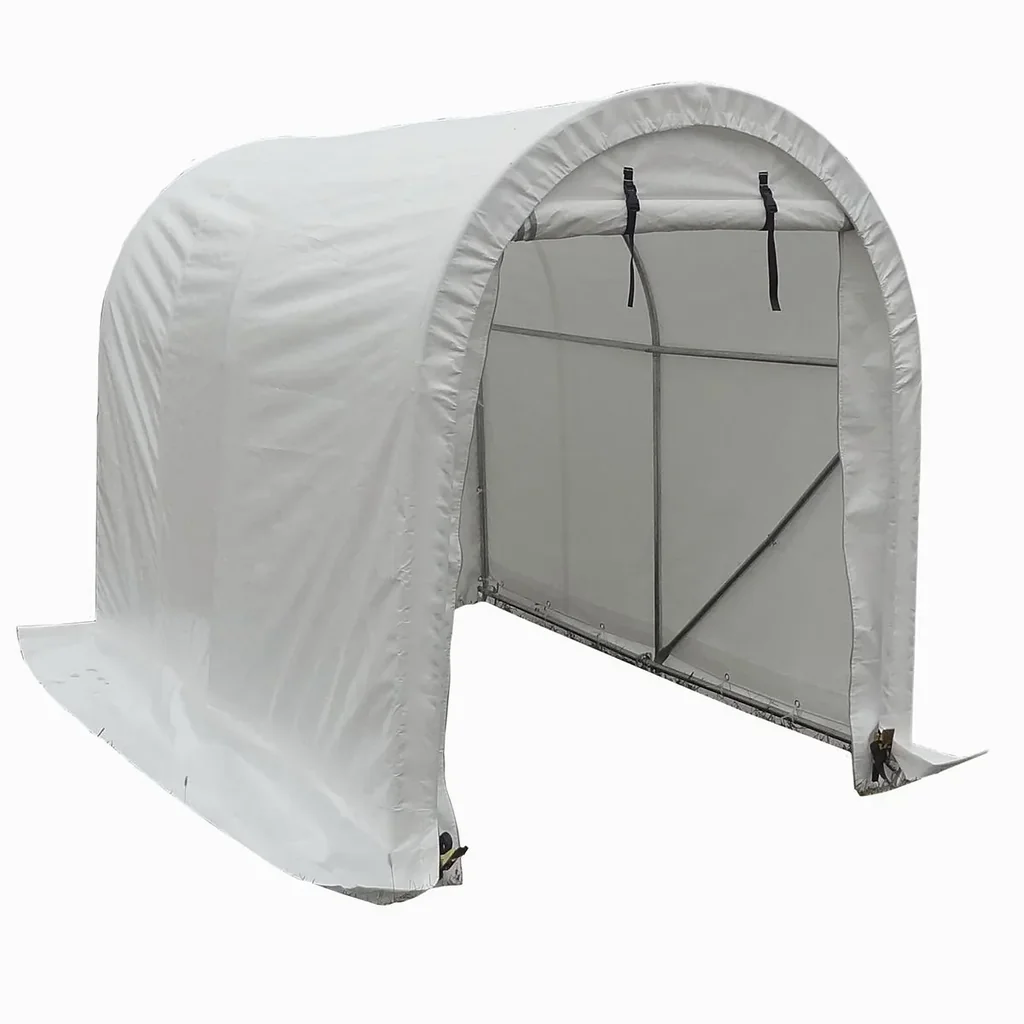 Mobile Motorrad / Scooter-Garage - weiß
