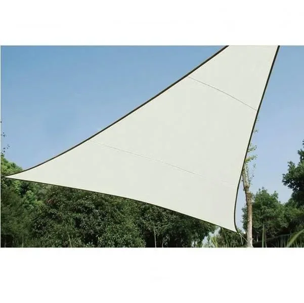 Garten-Sonnensegel Dreieck 5 X 5 X 5 m Farbe: Creme