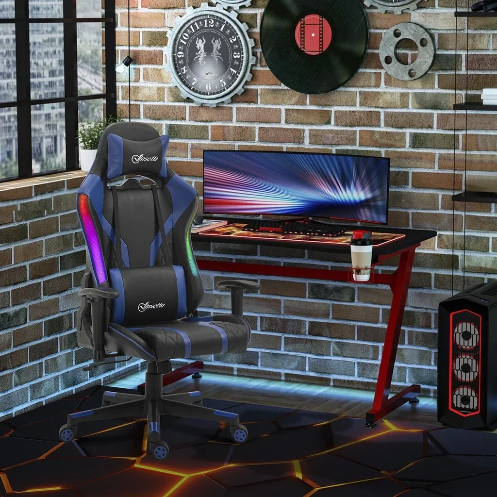 Gamingstuhl 70 cm x 57,5 cm x 136 cm