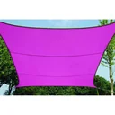sonnensegel - quadratisch - 5 x 5 m - fuchsia