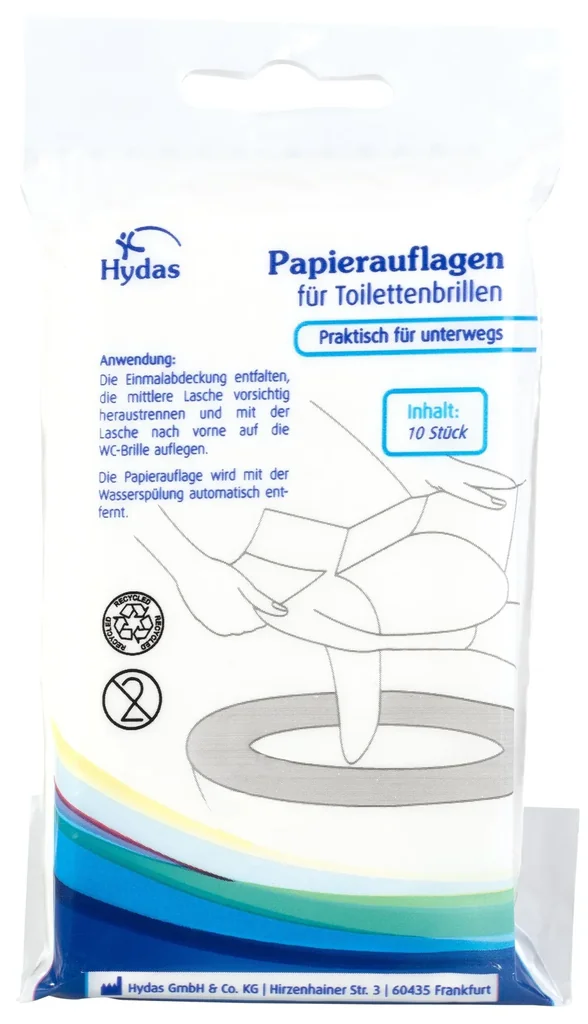 Toilettenbrillenabdeckung 10 Stück, Einweg, 5er-Pack