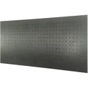 Stahlwerkzeugtafel GL1200 - Gelocht - 55x120x2 cm - Schwarz