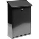 NL Briefkasten mit 2 Tasten - schwarz - 400x250x100 mm