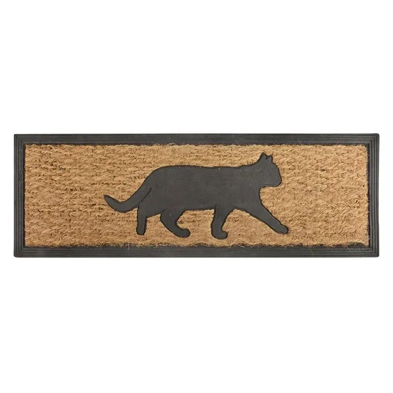 Stufen Fußmatte Gummi/Kokos Katze