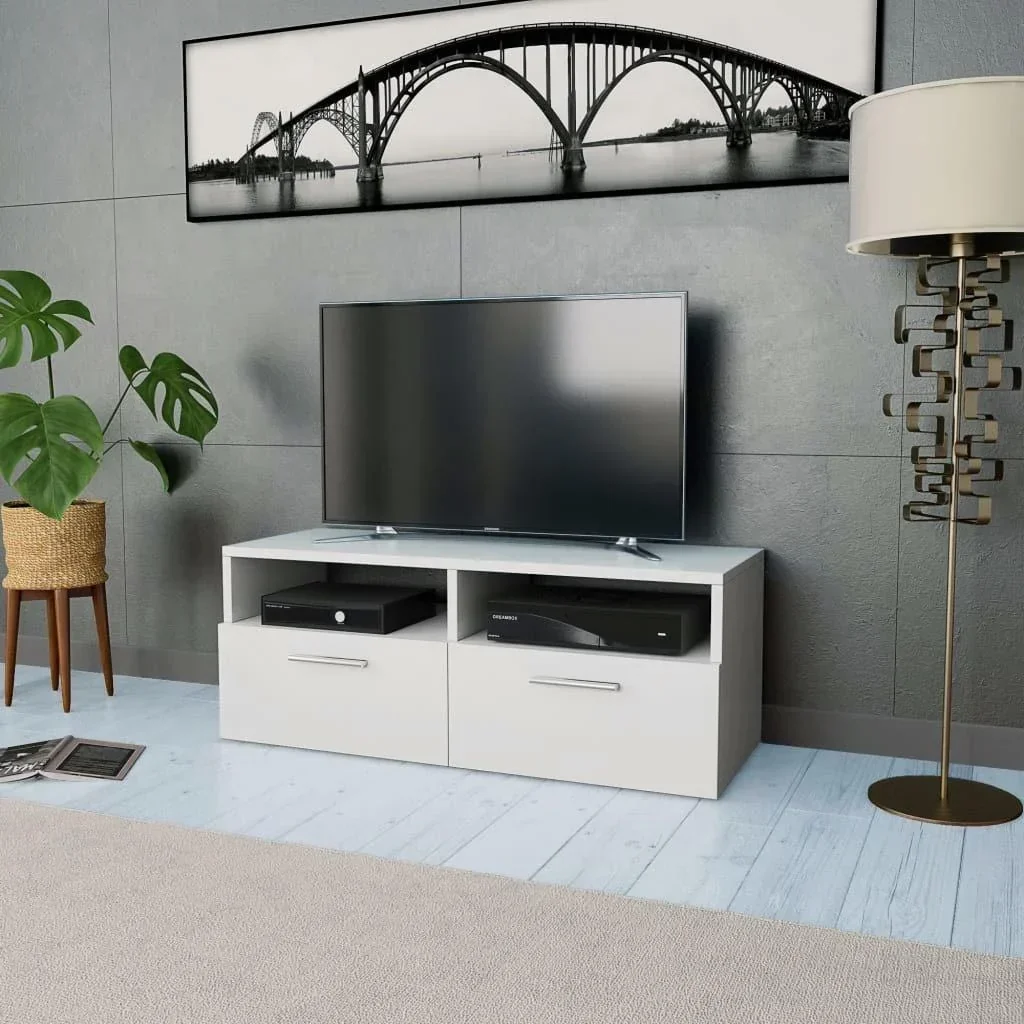 TV-Schrank 95x35x36 cm Spanplatte weiß