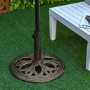 Sonnenschirmständer aus Gusseisen 11,5 kg Schirmständer für Sonnenschirm Schirmstangen 38 mm/48 mm rund Sonnenschirmfuß
