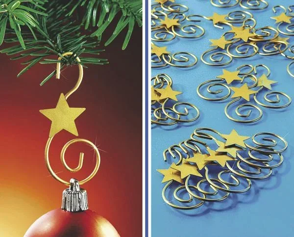 Schmuck-Haken "Stern", 40er Set