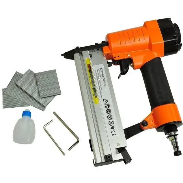 Nagel- und Klammerpistole 2-in-1 pneumatisch Luft