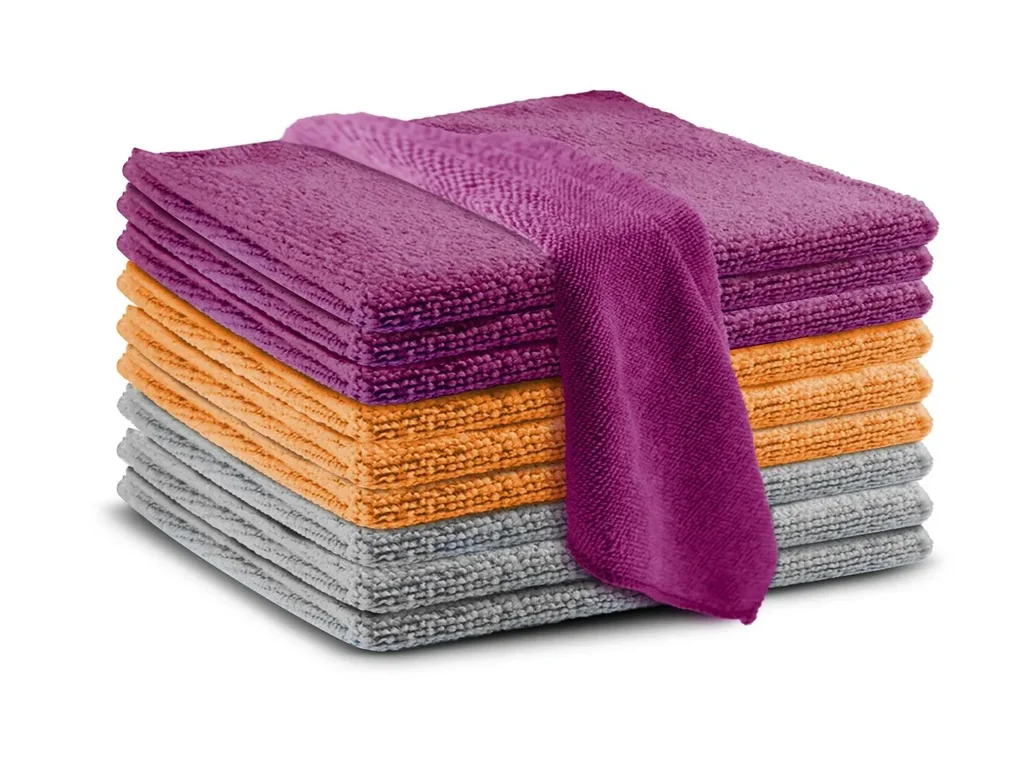 Mikrofasertücher-Set, 3 Farben im Set, 30 x 30 cm, 10-teilig