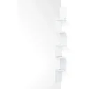 Wandregal Eckregal Bücherregal weiß