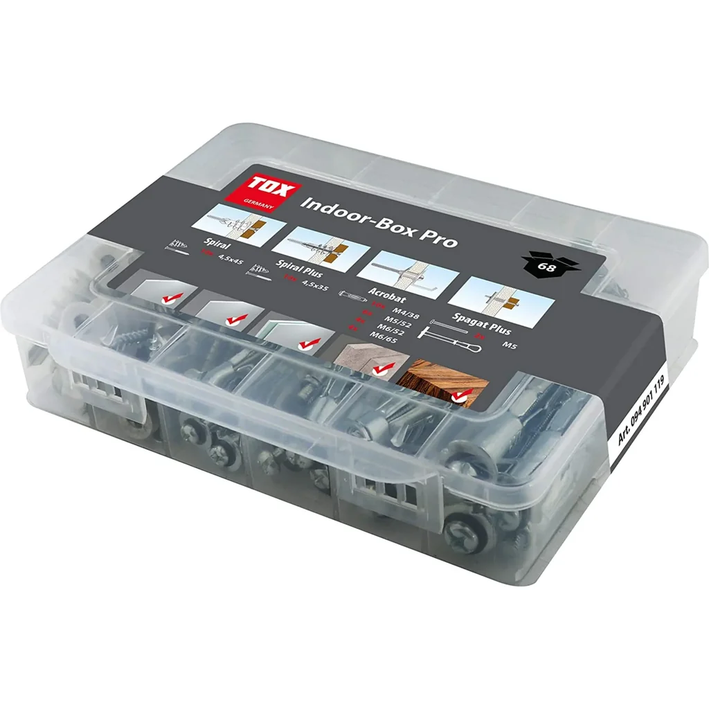 Hohlraumdübel - Sortiment Indoor Box Pro 68 teilig