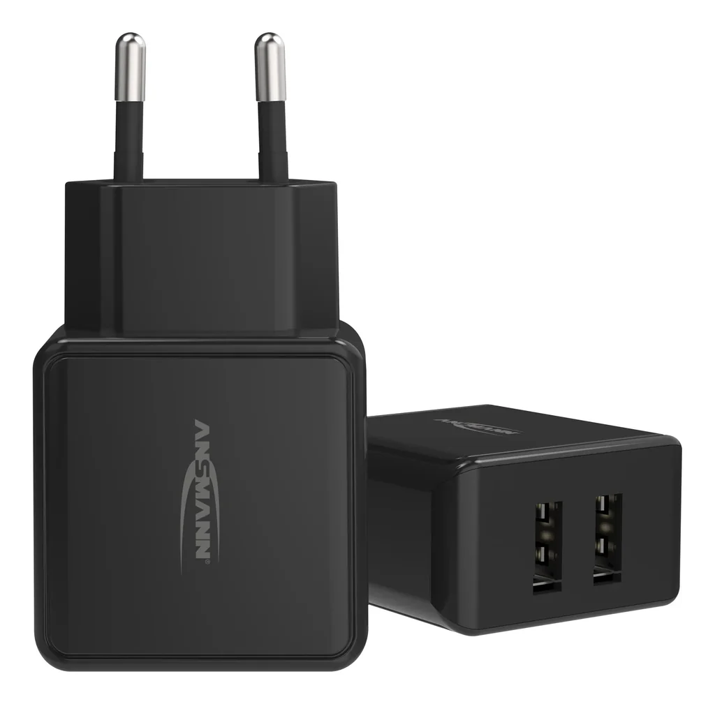 USB Ladeadapter mit 2 USB 2.0 Buchse Typ A, 2400 mA