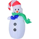 LED Schneemann aufblasbar warmweiß