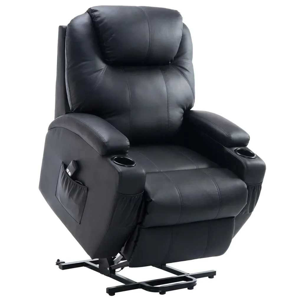 Aufstehsessel Fernsehsessel mit Aufbewahrungstasche Massagesessel mit Aufstehhilfe Relaxsessel verstellbarer Winkel Fern