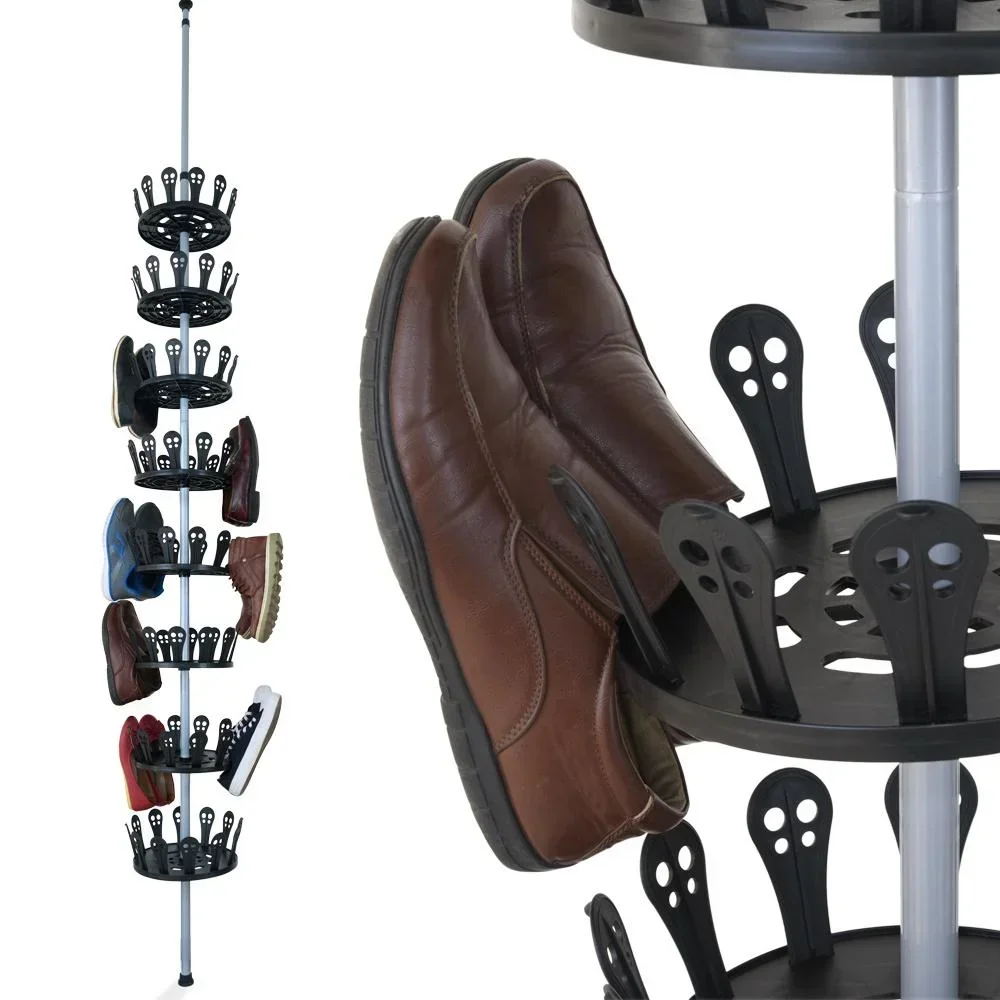 XXL-Schuhkarussell für 96 Schuhe aus Edelstahl