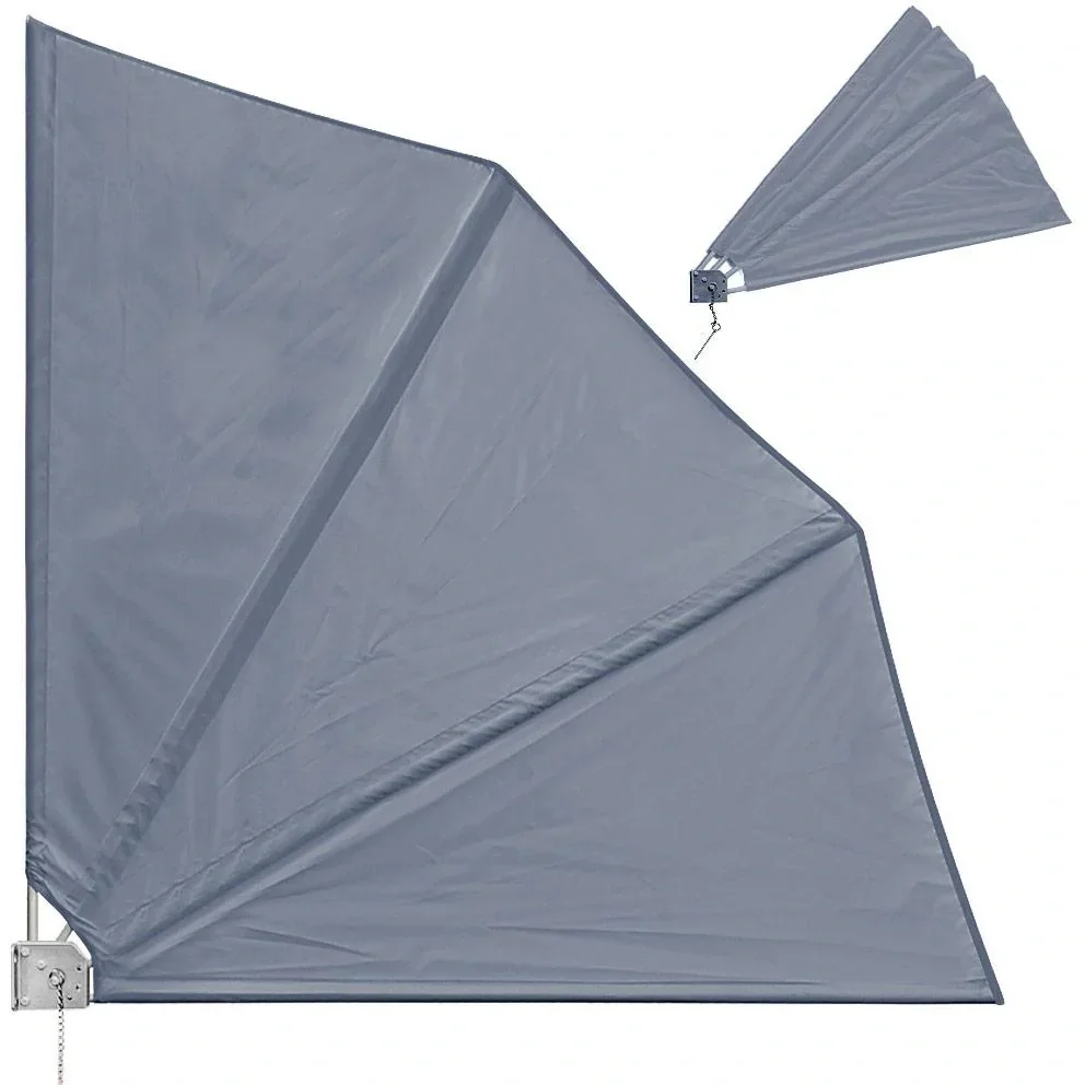Sonnensegel - faltbar - Anthrazit - 140x140cm