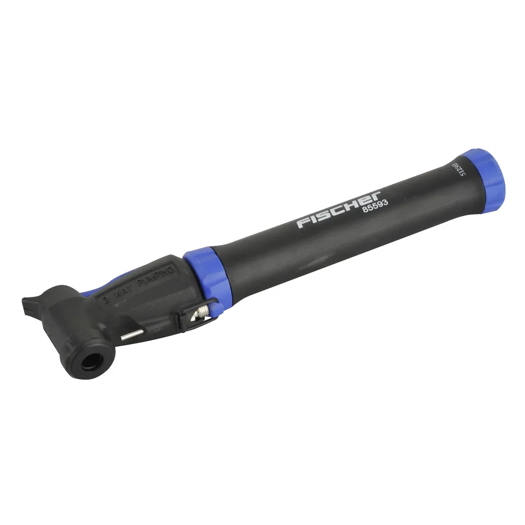 Mini-Pumpe Doppelhub reversibel schwarz