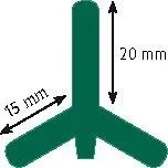 Metallpfahl T-Post, 152 cm, 100 Stück