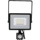 VT-20-S-Z LED-Scheinwerfer mit Sensor - 20 W - 1600 Lm - 4000K - schwarz