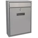 Briefkasten Ibiza Silber - 260x80x360 mm