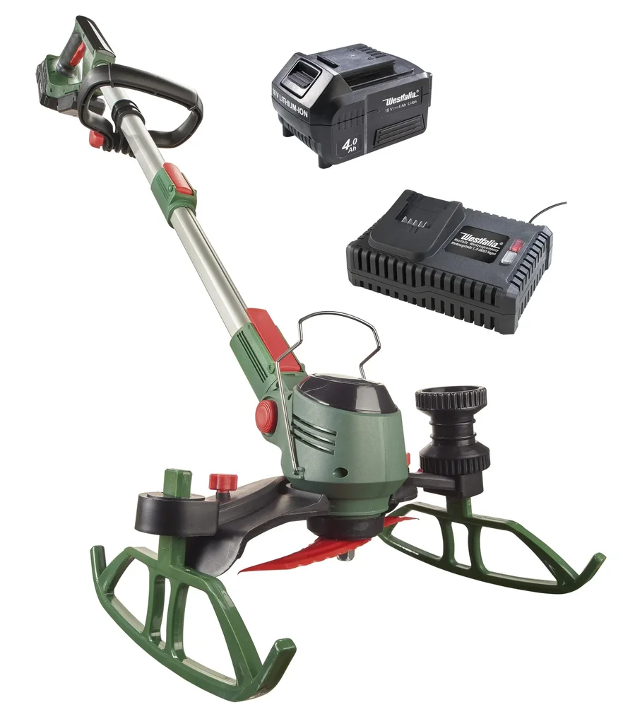 Akku-Trimmer "5 in 1 X-Slider", 18 V mit 4 Ah Akku und Schnellladegerät