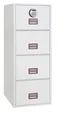 Aktenschrank World Class Vertical Fire File mit 4 Schubladen und elektronischem Schloss