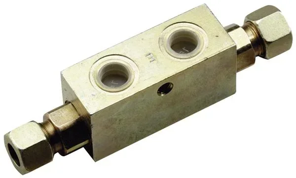 Sperrblock Ventil 3/8 - 300 bar - 2fach - für Hydraulikoberlenker