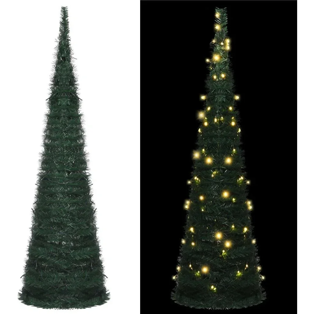 Weihnachtsbaum mit LED-Pop-up 150 cm grün