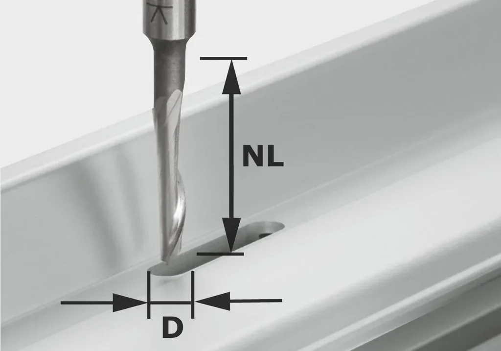 Aluminiumfräser HS D5 / NL23