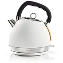 Nedis Wasserkocher - 2200W - 1.8L - Soft-Touch - Weiß - 360-Grad-Drehung - Kochtrockenschutz
